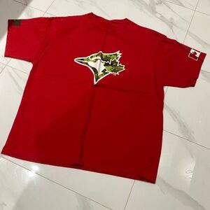 Toronto Blue Jays T-Shirt with Camouflage Bird Logo